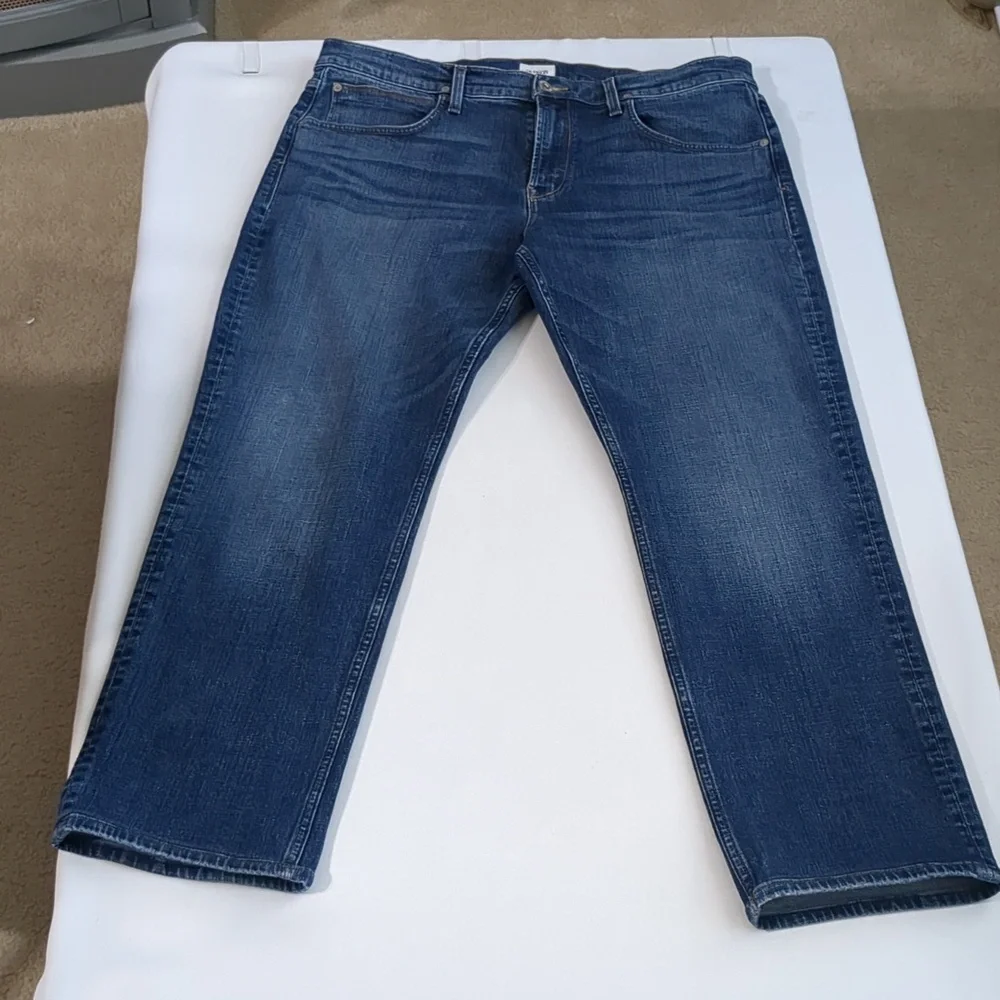 Hudson Byron Straight 5 Pocket Medium Wash Stretch Jean Sz 38